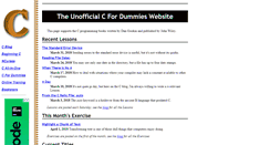 Desktop Screenshot of c-for-dummies.com