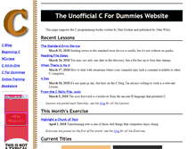 Tablet Screenshot of c-for-dummies.com
